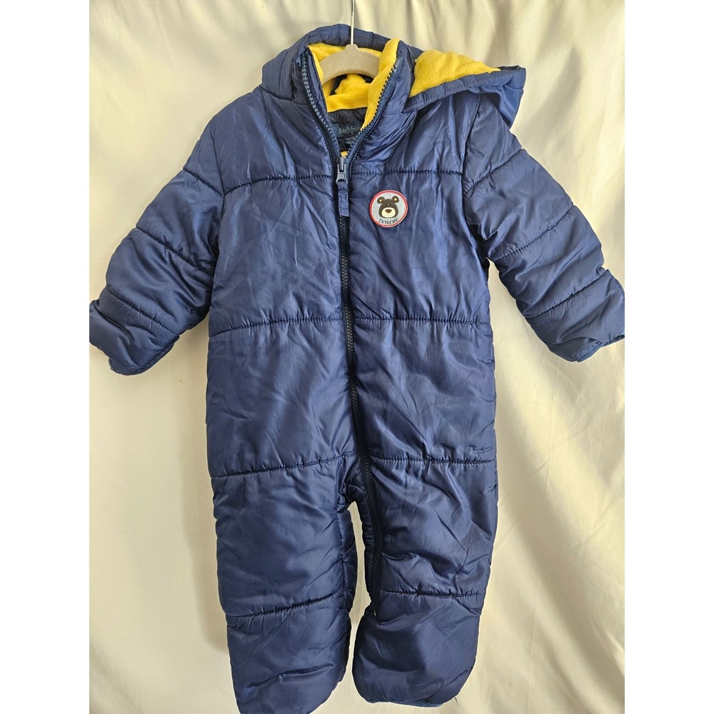 Baby Xtreme Snowsuit Baby 12/18M Navy Blue Hooded Puffer Bunting
